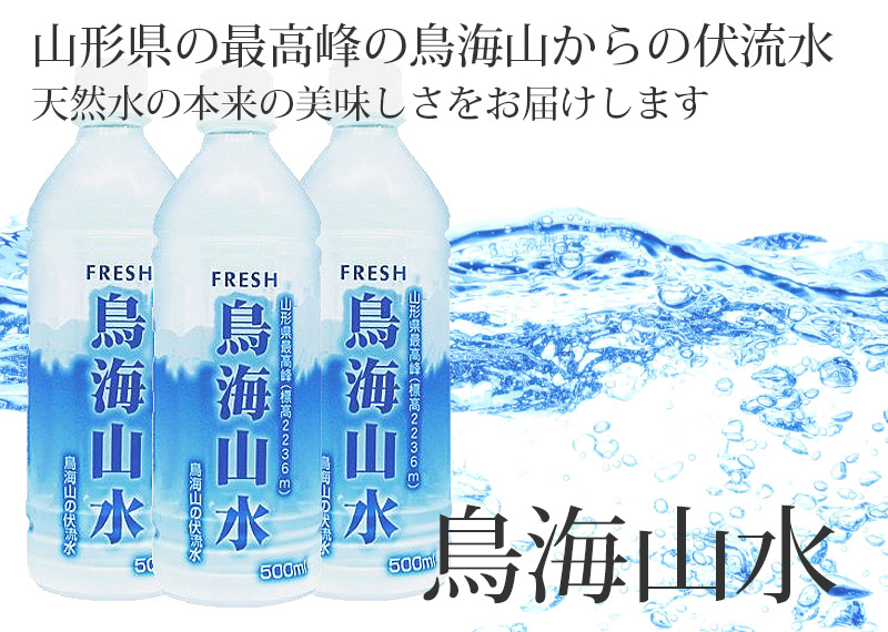 鳥海山水 24本入 ミネラルウォーター 天然水 天然水 清川屋