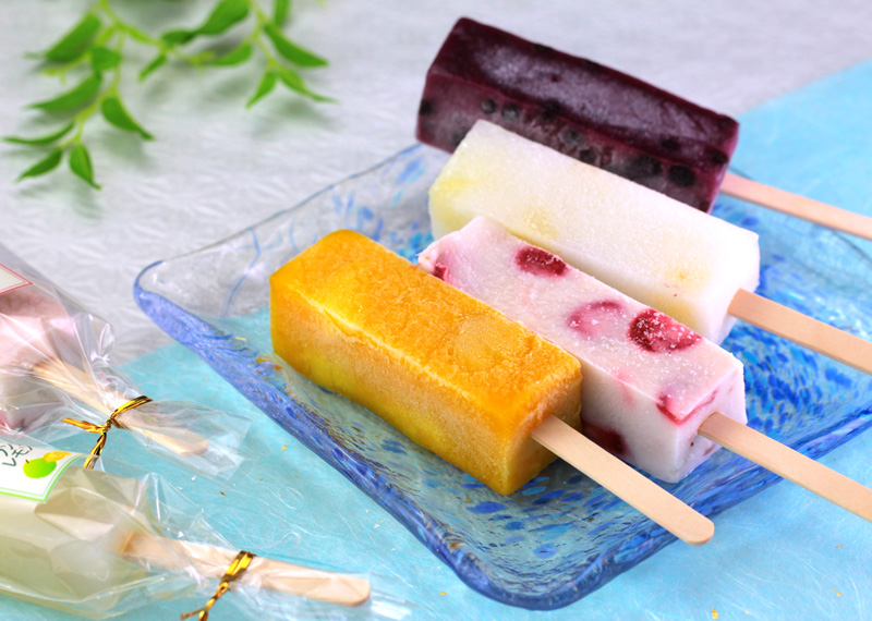くず寒天フルーツバー お中元 アイスキャンデー くず菓子 山形銘菓 山形の和菓子 清川屋